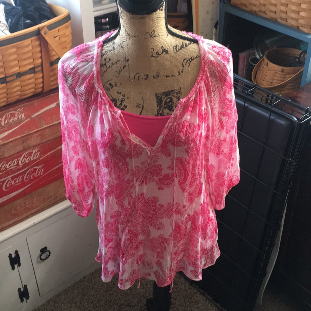 Sheer Banana Republic Blouse